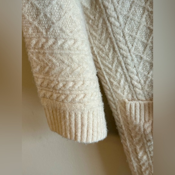 J. Crew Alpaca blend long cable knit open sweater - Picture 8 of 9
